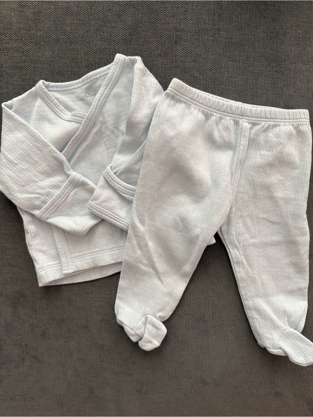 Kissy Kissy Pointelle Take Me Home Top & Footie Pants Set - Baby
